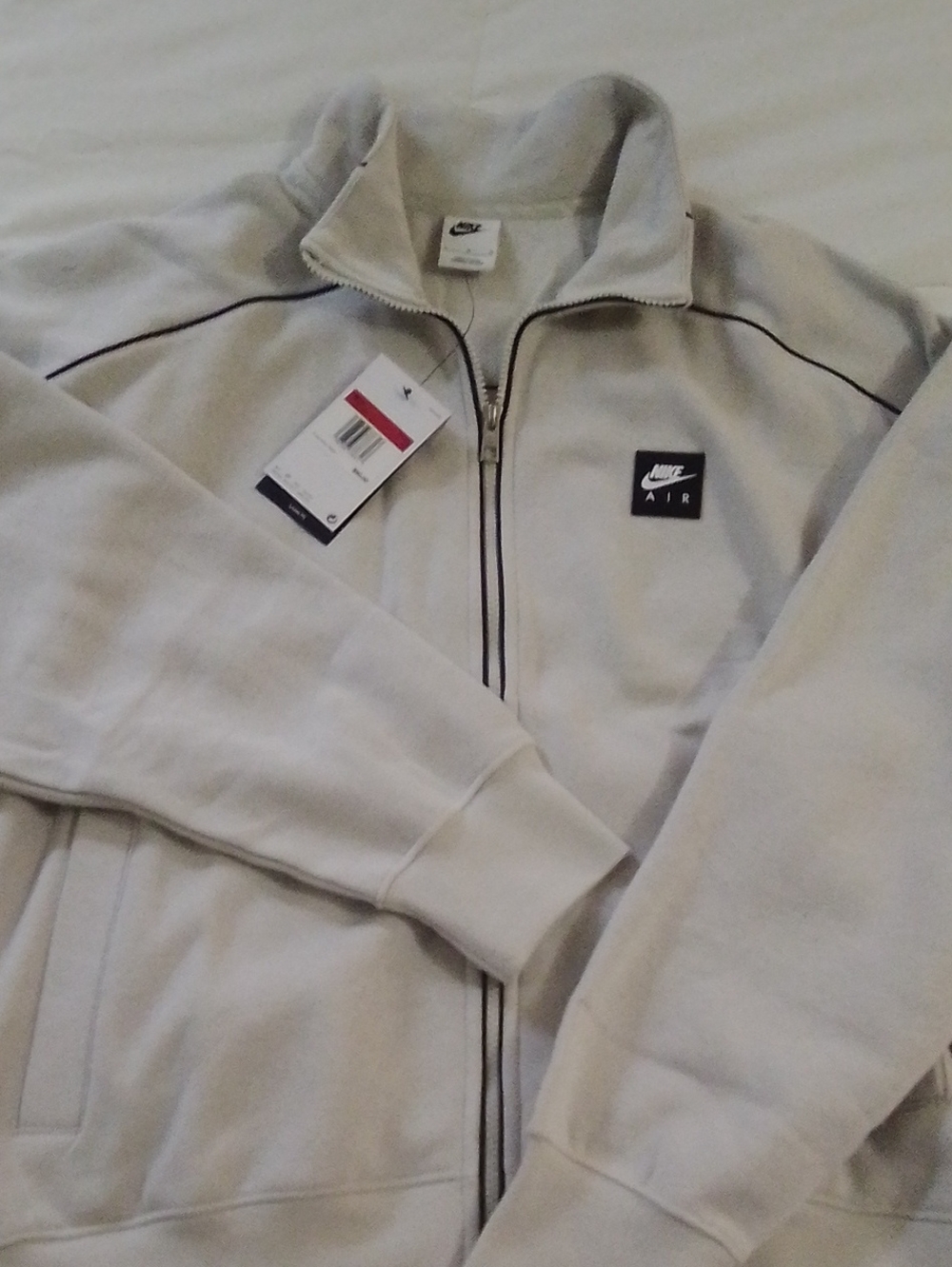 Nike Air Light Gray Half-Zip Track Jacket